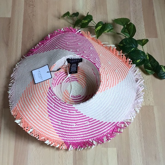 Anthro ColorBlock Swirl Straw Hat with Fringe
Laundry by Shelli Segal main image 9